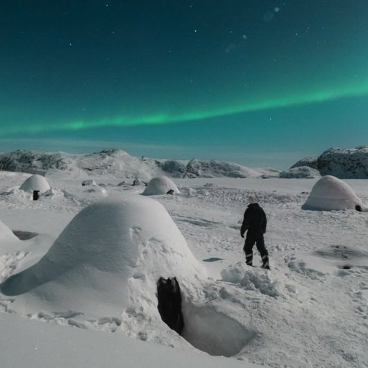 Iglo Logde Hotel Udendørs Nordlys