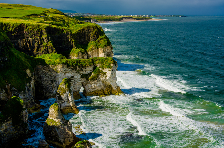 Nordirland Portrush Cliffs