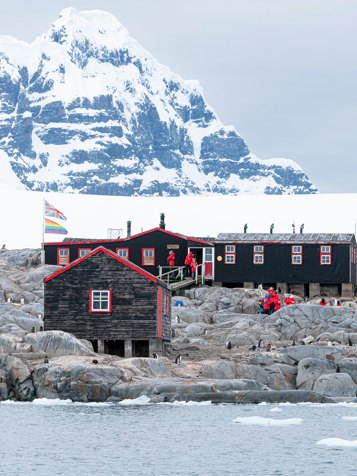 Port Lockroy, som er en gammel britisk base.