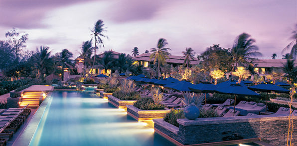 thailand - jw mariott phuket_pool night