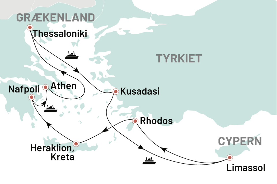 Krydstogt Middelhavet 2024
