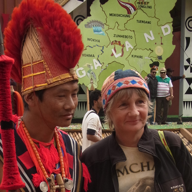 Indien Nagaland Hornbillfestival Rejseleder Bozena Kaminska