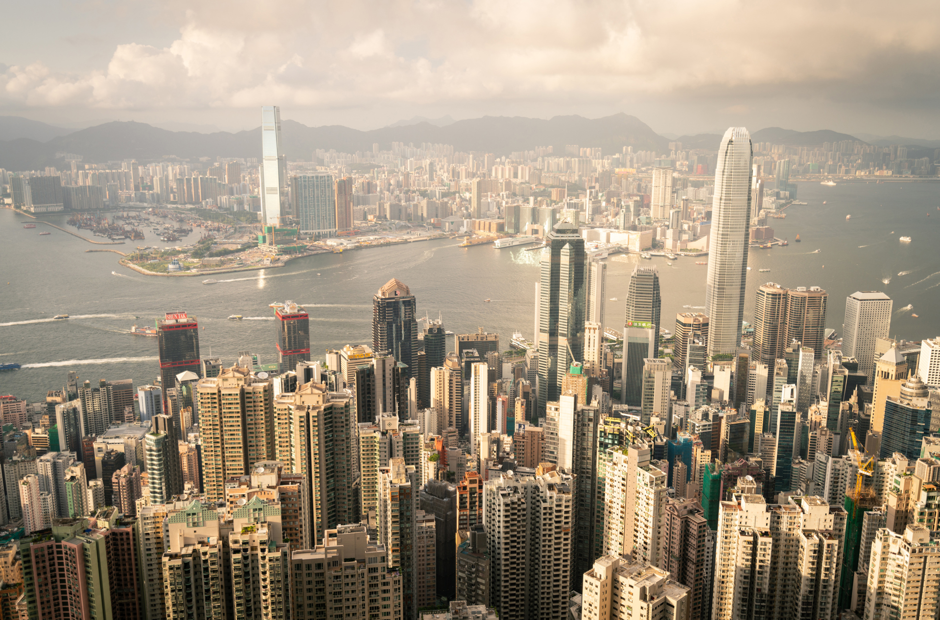 Hongkong Skyline From The Peak