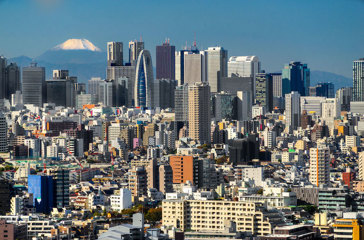 Tokyo With Mount Fuji By