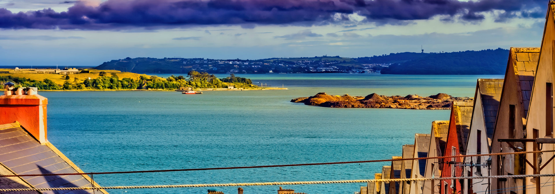 Cobh Town And Cork Harbour In Ireland