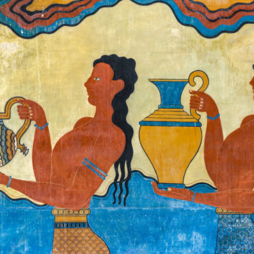 Kreta Heraklion Knossos Fresco