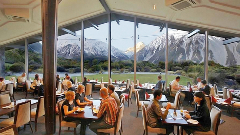 new zealand - mount cook national park - hermitage hotel_restaurant_03