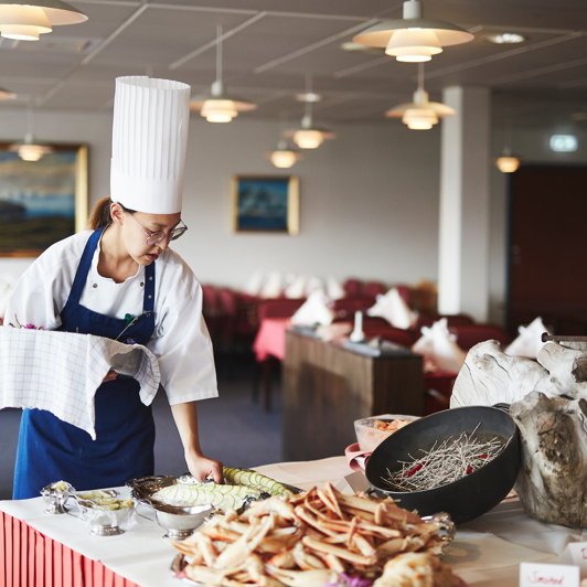 Preparing Dinner At Hotel Narsarsuaq. Photo Peter Lindstrom , Visit Greenland