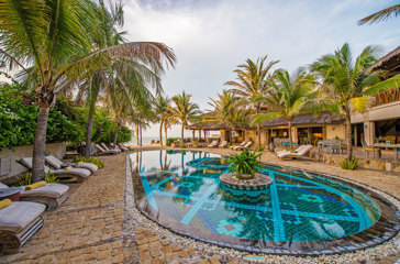 Pool Area Golden Hour