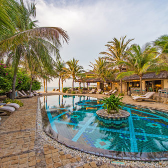 Pool Area Golden Hour