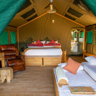 The Bush Camp Tent Interior 1