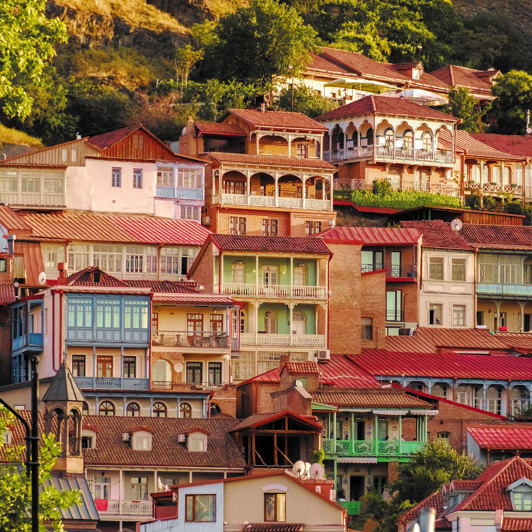 Den gamle bydel i Tbilisi