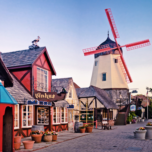 Solvang, også kaldet "Little Denmark"