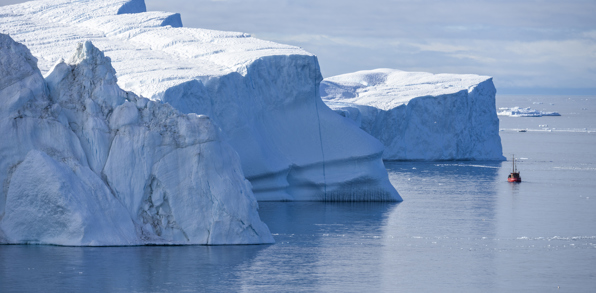 Isbjergene i Isfjorden ved Ilulissat