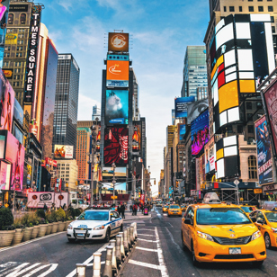 Times Square midt i New York