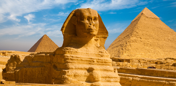 Sfinksen og pyramiderne i Giza
