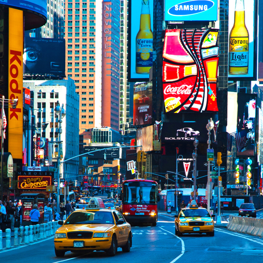 Times Square på Manhattan.