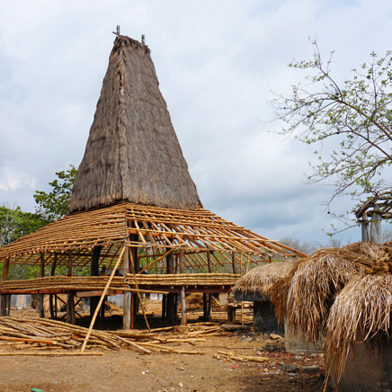 Traditionel landsby på Sumba