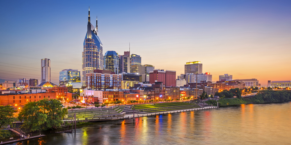 usa - nashville skyline