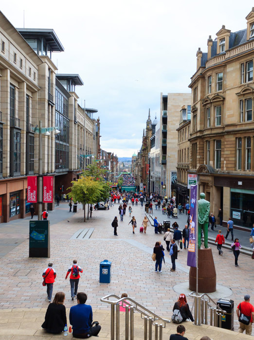 Glasgow City Center Gågade