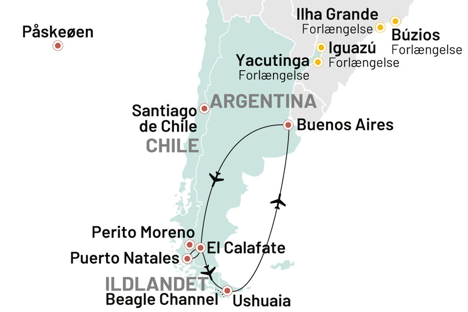 Argentina Argentina & Chile Gennem Patagonien Til Verdens Ende