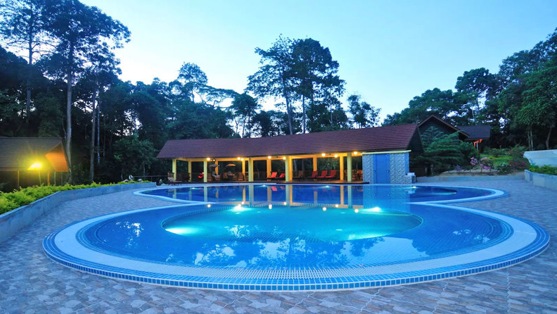 Xl Borneo My Nature Resort Pool Evening