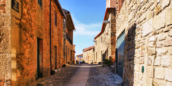 Portugal Castelo Rodrigo Street In Historical Village