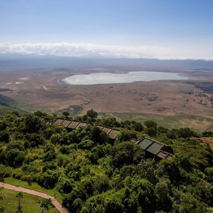 Ngorongoro Serena Safari Lodge Aerial View