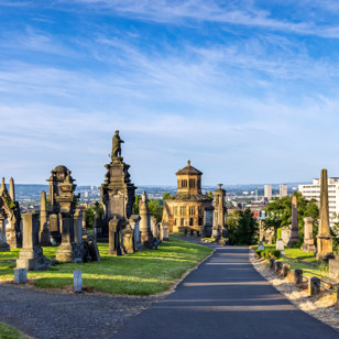 Glasgow Necropolis (Skotland)